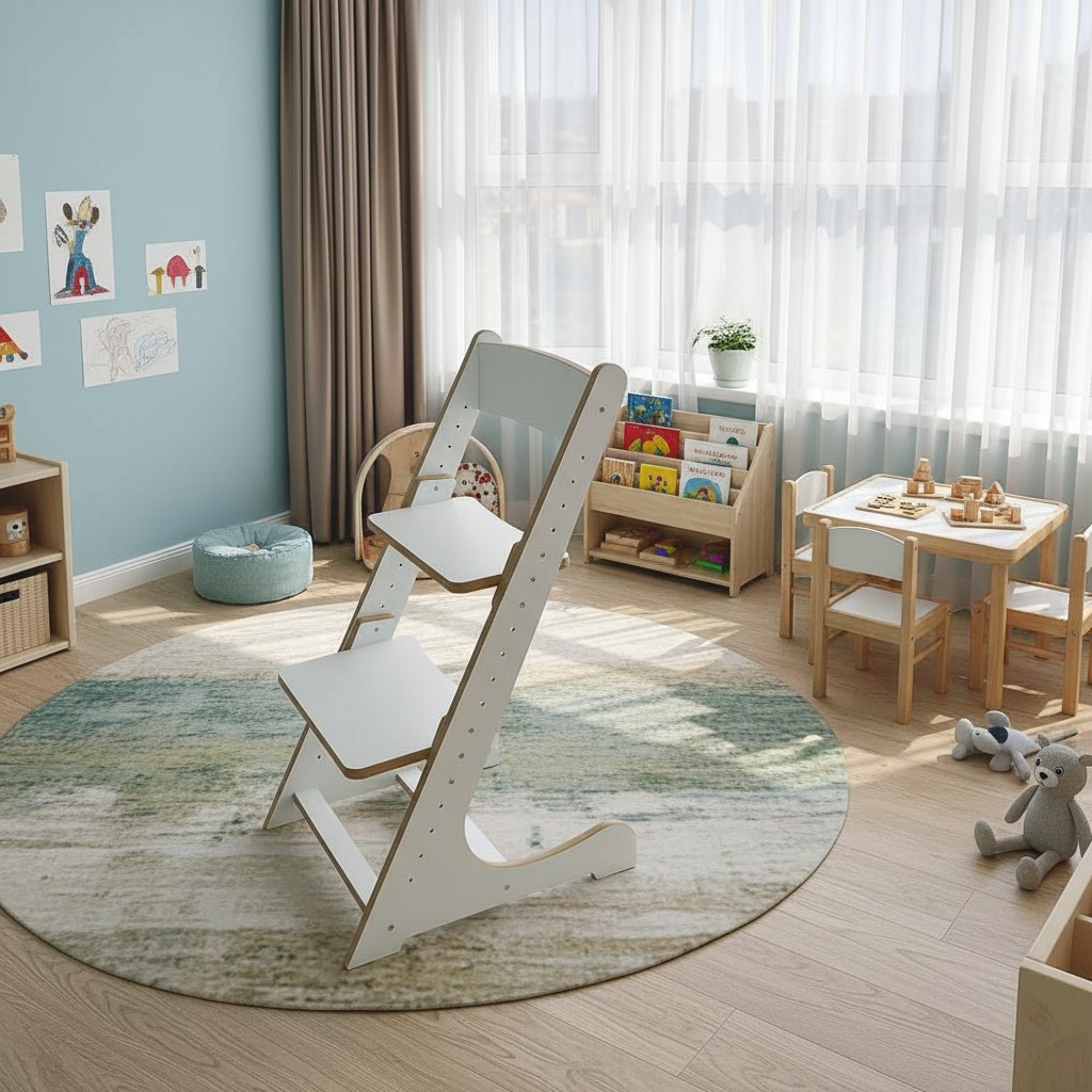 Scaun reglabil Clasic cu finisaj de culoarea lemnului